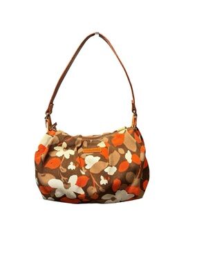 KATE SPADE New York Rare Vintage Floral Canvas Shoulder Bag - Made in Italy